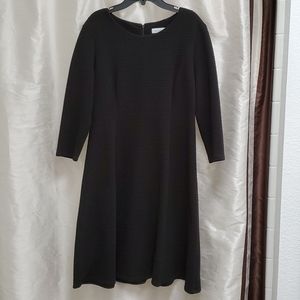 Calvin Klein Black Dress Fit Flare 14 Versatile